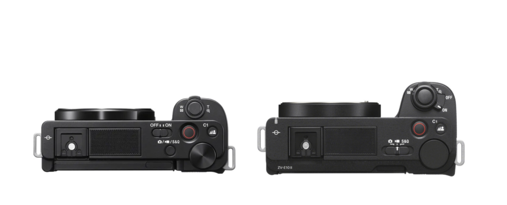 Sony ZV-e10 vs. ZV-E10 II grip comparison