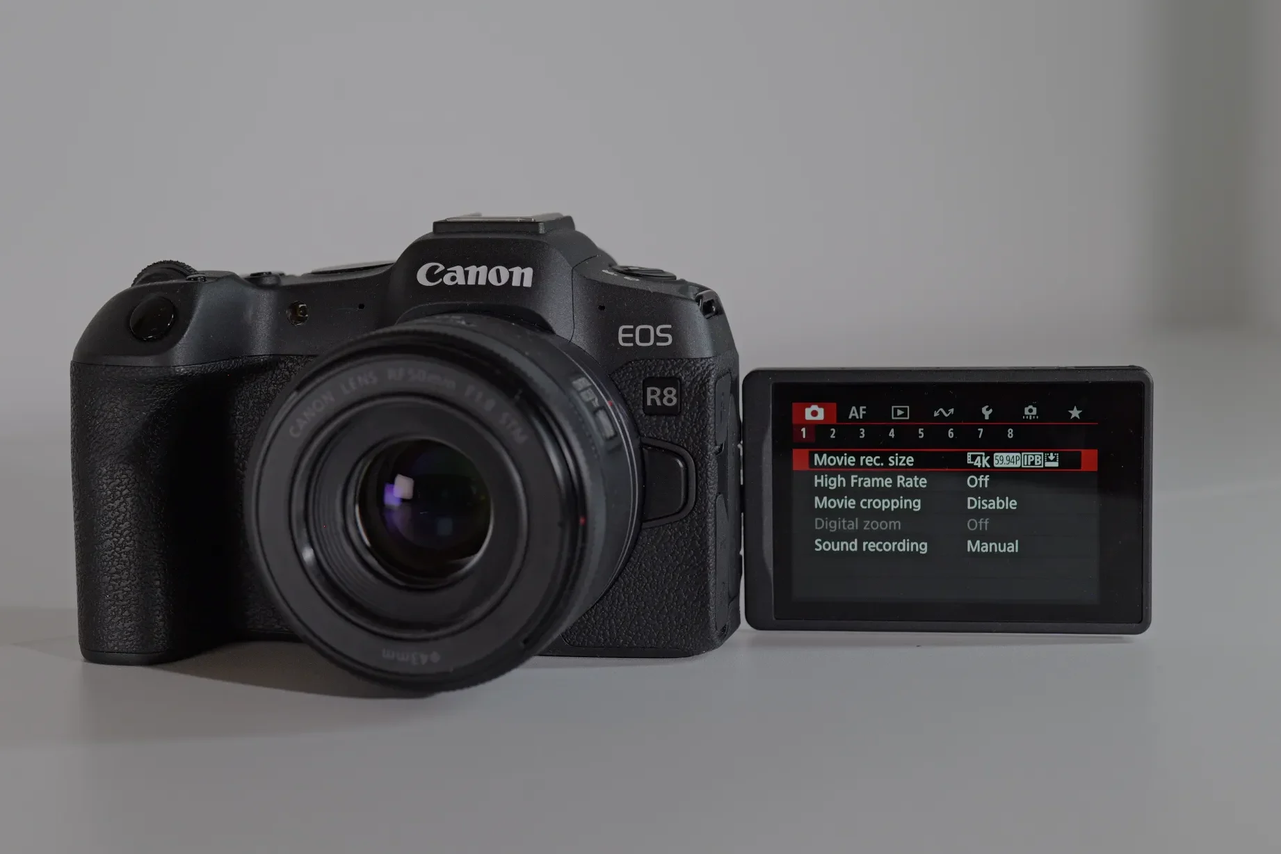 Canon r8 menu gz reviews edited